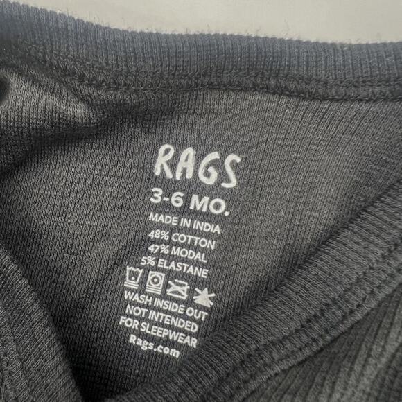 Rags Black Ribbed Cardigan - Picture 5 of 5